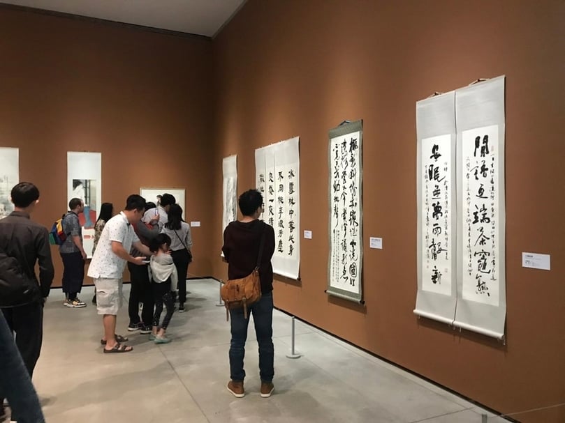 台南市美術館展間一隅。（攝影／王萱）