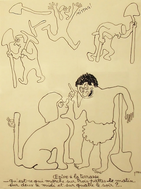 菲利伯．夏杭作品《壕溝工人伊底帕斯》。 （© NS-Dokumentationszentrum der Stadt Köln）