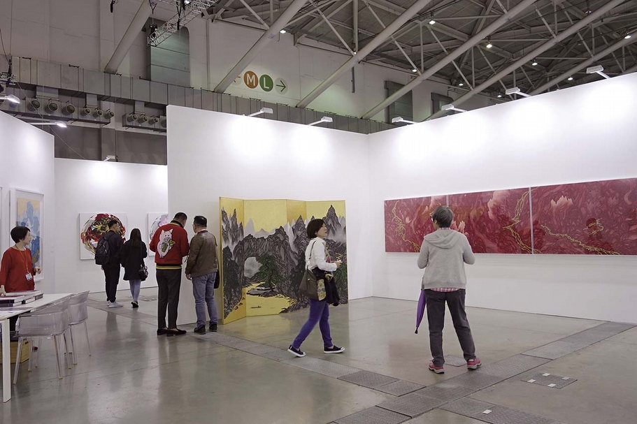 2019台北當代藝術博覽會耿畫廊展位一景。（攝影／游如伶）