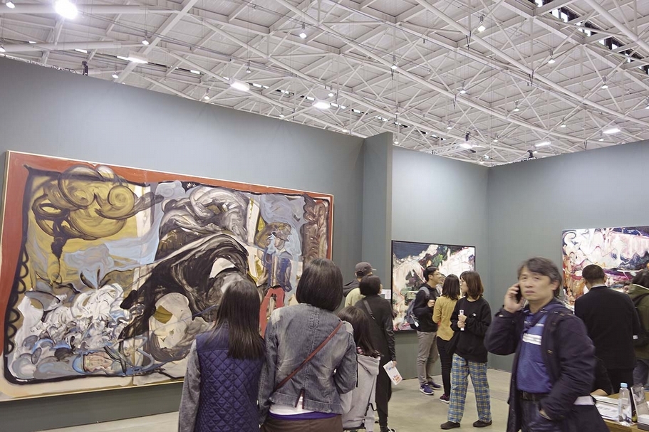 2019台北當代藝術博覽會安卓藝術展位一景。（攝影／游如伶）