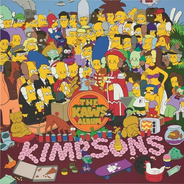KAWS《THE KAWS ALBUM》，壓克力畫布，101.6 x 101.6 公分， 2005， 估價：6,000,000 - 8,000,000港元 （蘇富比提供）