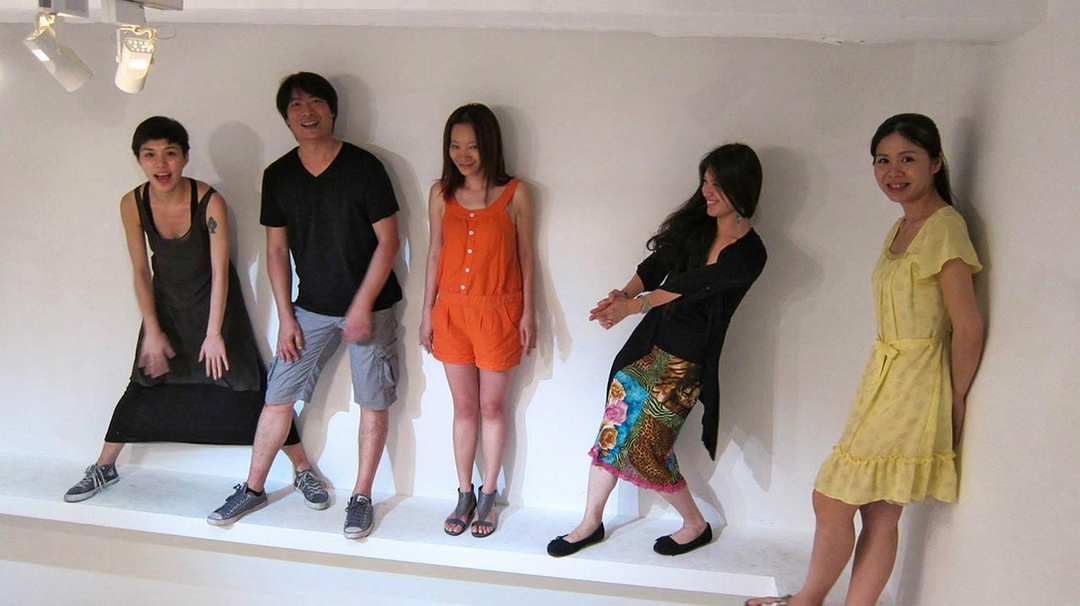 李維菁於2013年伊通公園「即刻—賴志盛個展」。（陳慧嶠提供）
