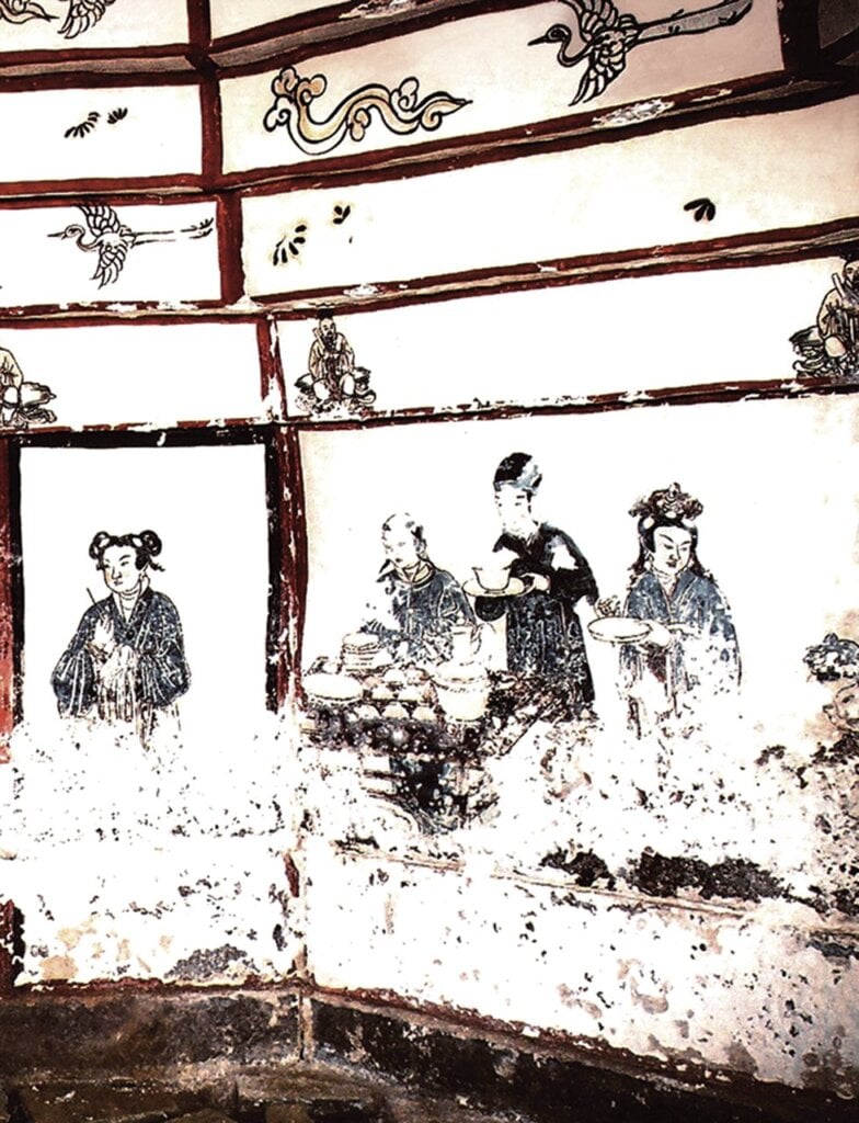 東南壁備茶圖。