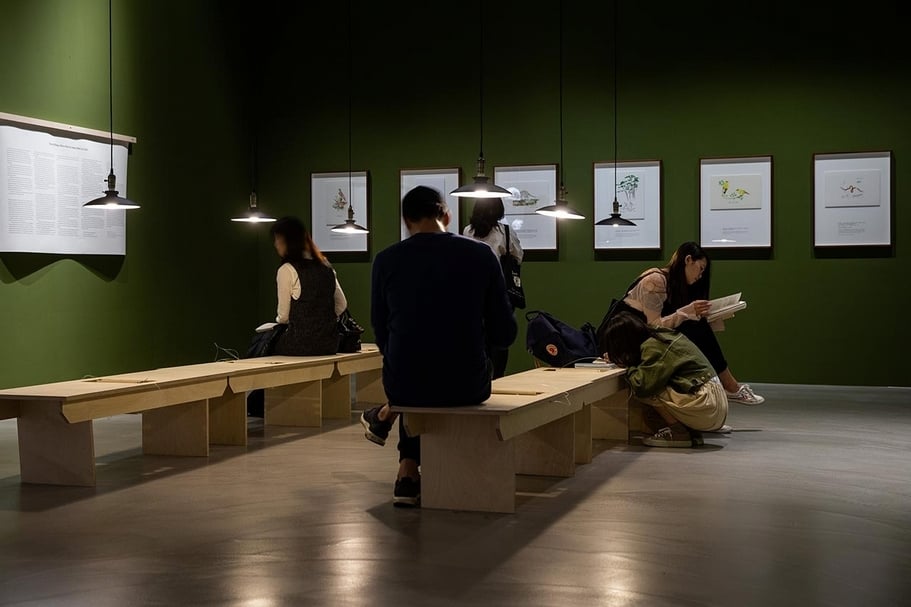 吳明益《苦雨之地》，文字創作、插畫、輸出、小冊，尺寸視空間而定，2018。（台北市立美術館提供）