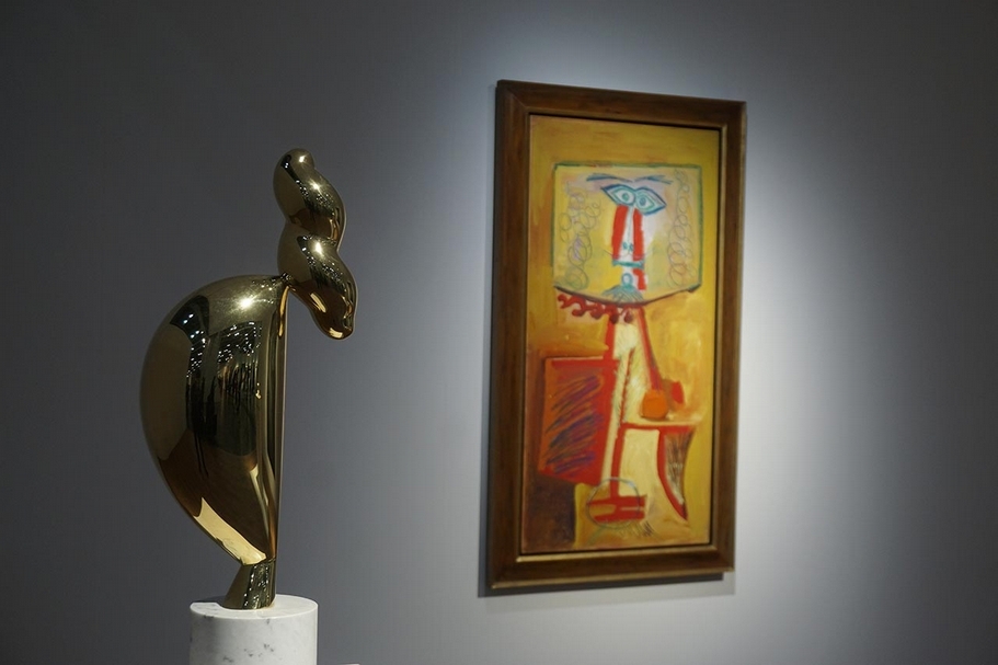2017年香港巴塞爾藝博會，Paul Kasmin Gallery的展位現場圖。（攝影／林亞偉）