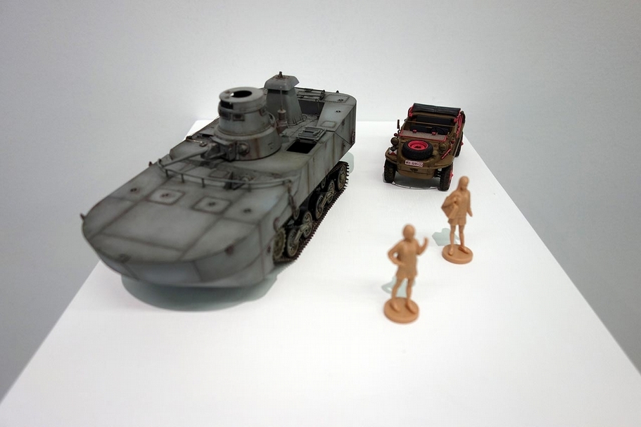 「AK Girls and Panzer-陳擎耀個展」展覽現場。（双方藝廊提供）