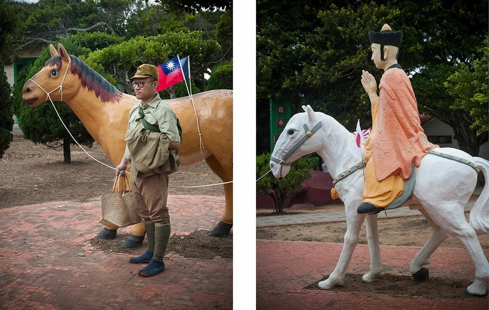 陳擎耀《仿林玉山獻馬圖》，2019。（双方藝廊提供）