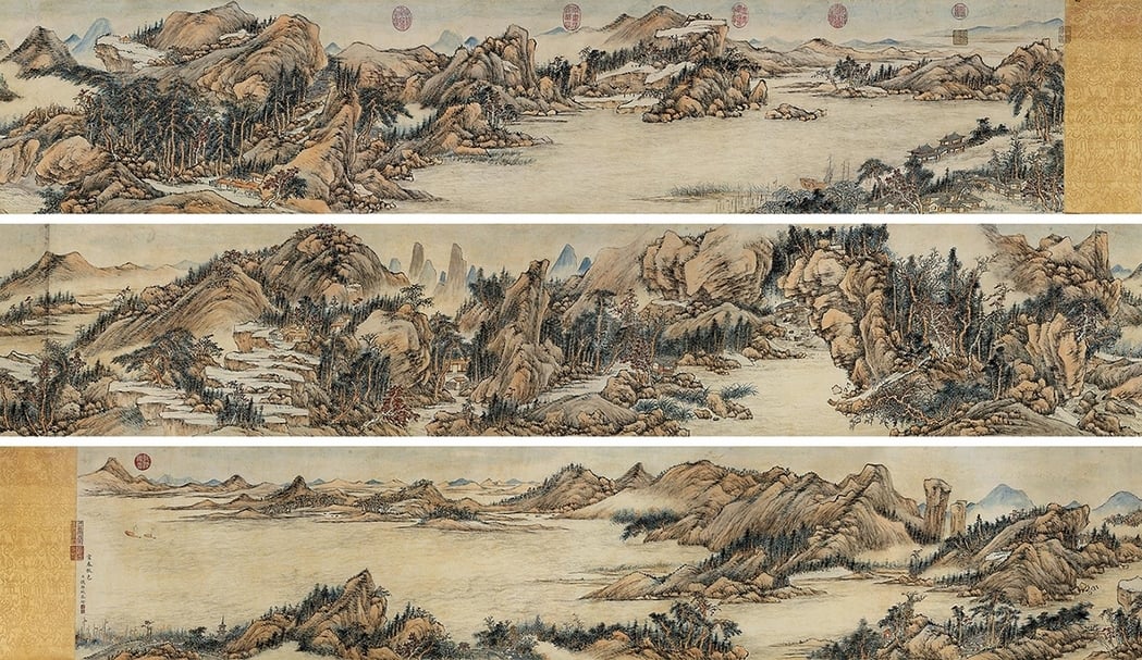 清錢維城〈富春秋色圖〉。(本刊資料室提供)