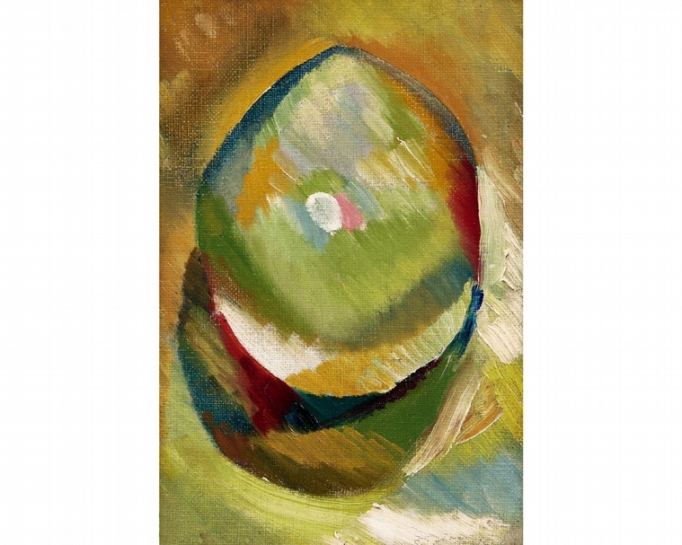 朱沅芷《帽》，油彩、畫布，20.8x13.8cm，1920年代晚期，估價：350,000-450,000港元。（中國嘉德(香港)國際拍賣提供）