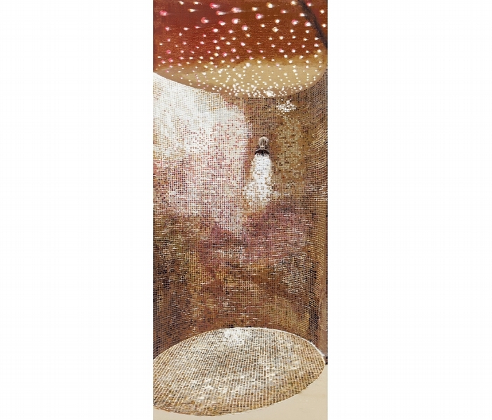 袁遠《桑拿III》，油彩、畫布，150 × 63 cm，2010。估價: HK$ 220,000 – 320,000 。（中國嘉德(香港)國際拍賣提供）