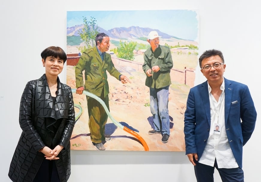 劉小東與喻紅夫婦，是中國當代最傑出的藝術家夫妻檔之一。（本刊資料室）