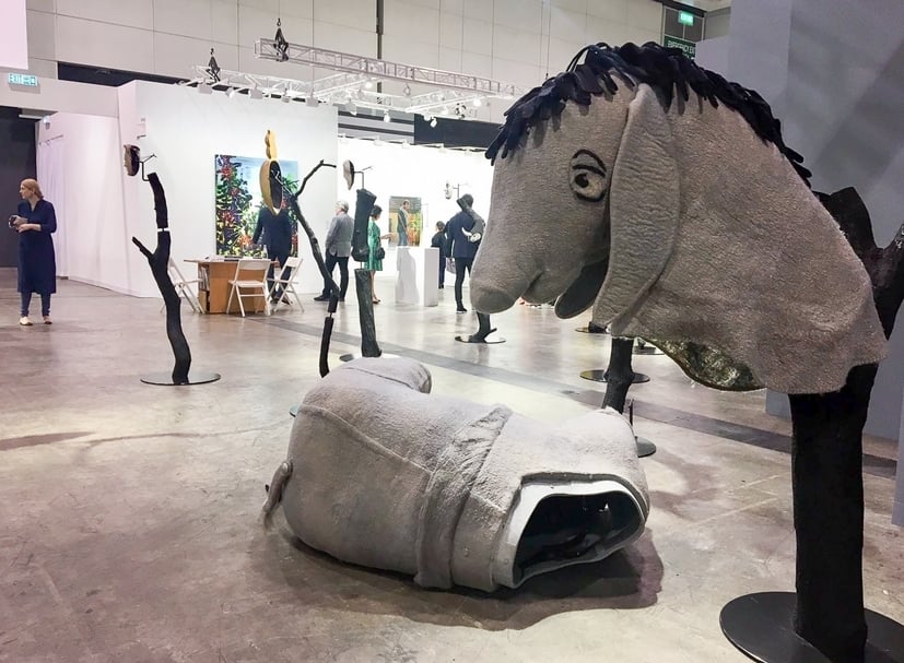 西蒙．斯塔林（Simon Starling）於策展角落（Kabinett）的作品一景。（本刊資料室）