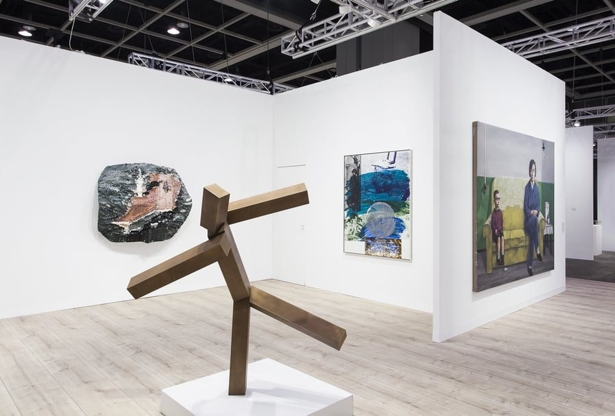佩斯畫廊（Pace Gallery）展位一景。（佩斯畫廊提供）