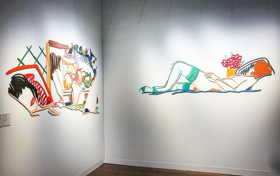 Tom Wesselmann（1931-2004）《莫妮卡與塞尚》（Monica Nude with Cezanne）， 1989。（本刊資料室）