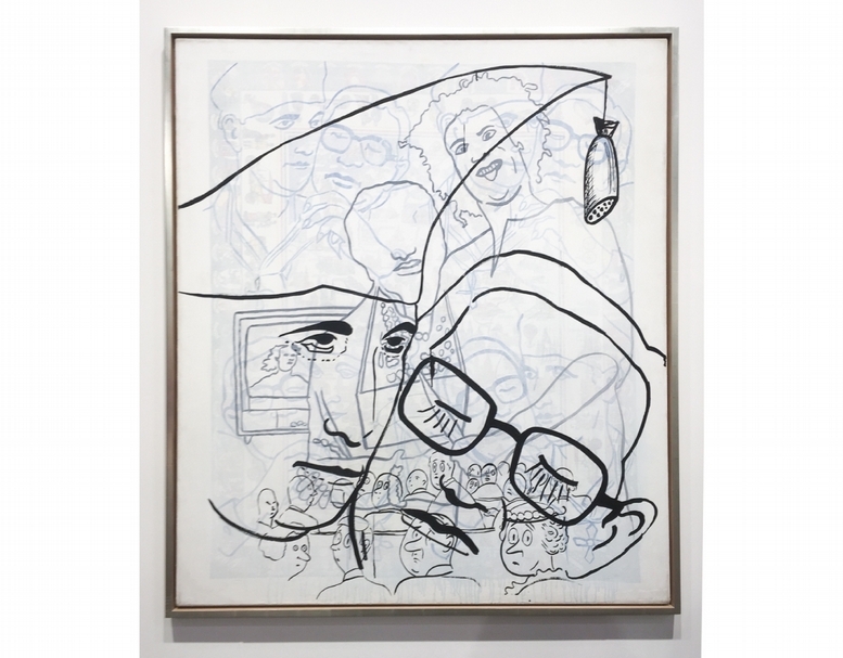 西格瑪爾．波爾克（Sigmar Polke）2000年的作品《年輕雜耍員》（The Young Acrobat）。（本刊資料室）