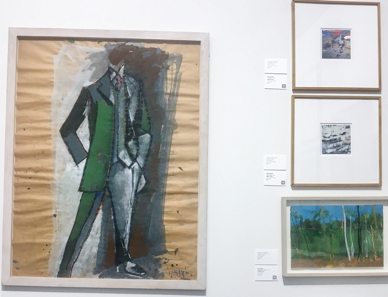 沃納畫廊（Michael Werner Gallery）展位內小房間一景。（本刊資料室）