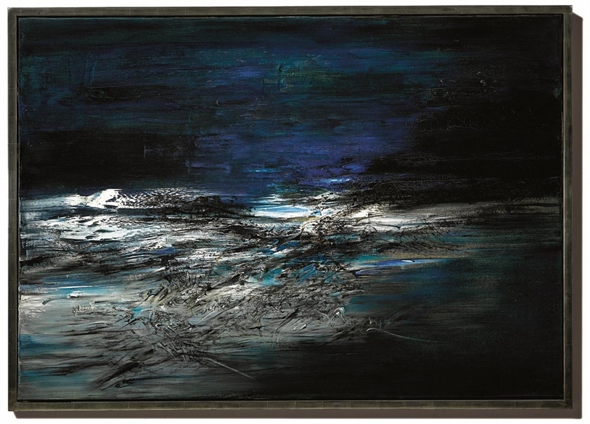 趙無極1961年的《19.01.61》。（© Sotheby's）