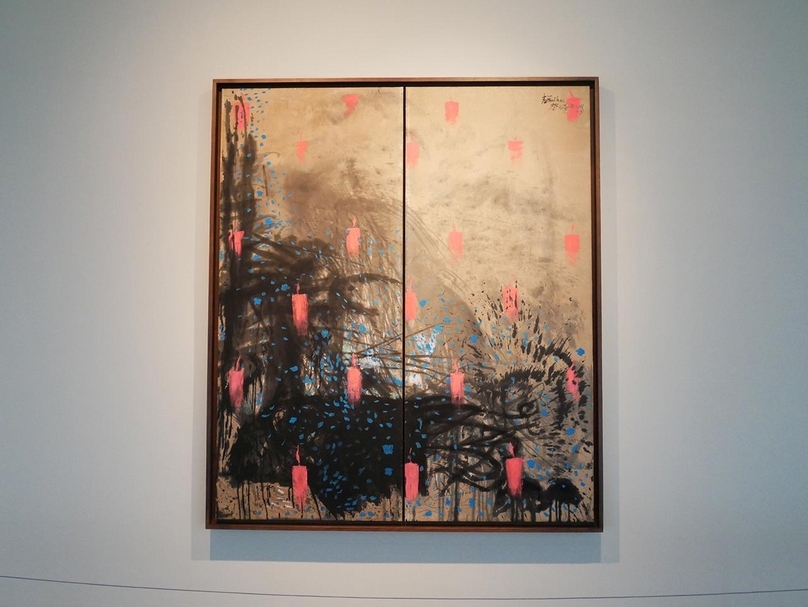 「遠方的行星：趙春翔藝術展」於亞洲大學現代美術館展覽現場。（攝影／張玉音）