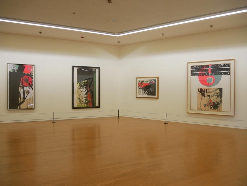 「遠方的行星：趙春翔藝術展」於亞洲大學現代美術館展覽現場。（攝影／張玉音）