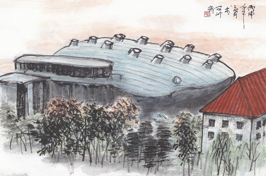 楊俊2016年的作品《格拉茲》（Gá Lā Zí，painted by Lin Jianxun）。（© Jun Yang）