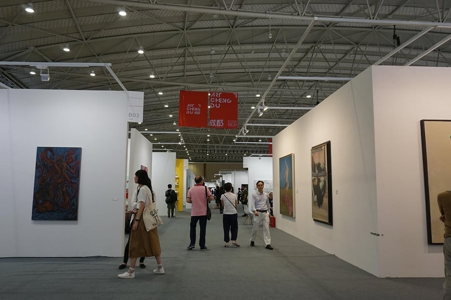 第二屆「藝術成都」（Art Chengdu）展場一景。（本刊資料室）