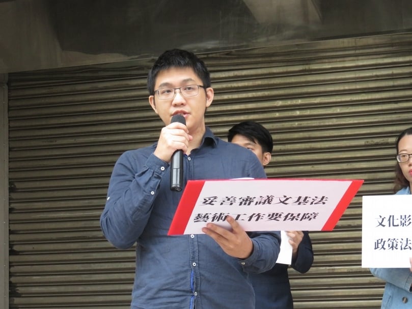 台灣文化政策研究學會副秘書長蔡淳任。（本刊資料室）