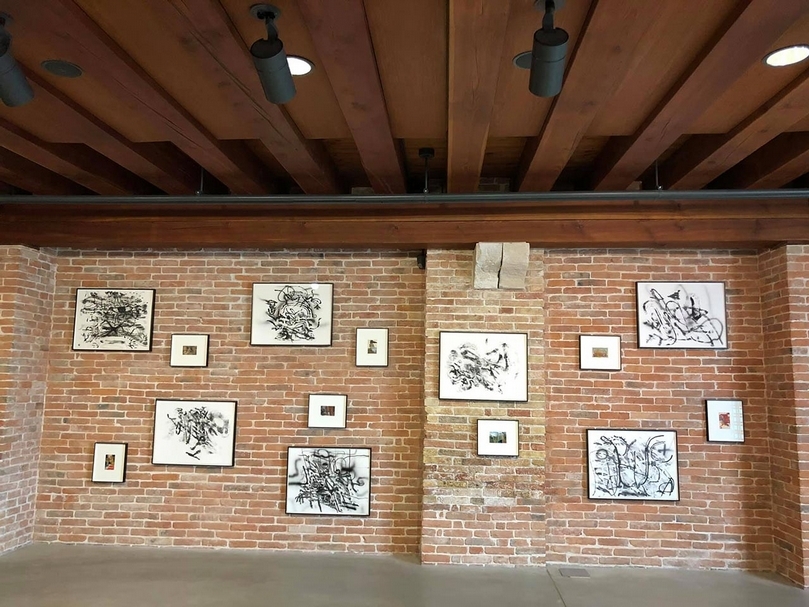 皮諾美術館的展覽現場。（攝影／簡秀枝）