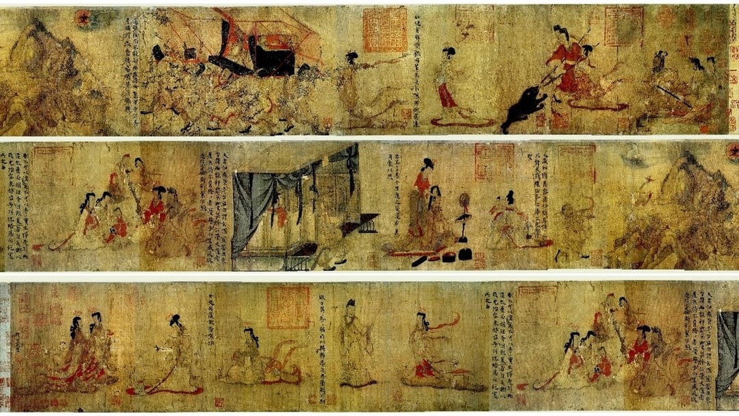 顧愷之《女史箴圖》，收藏於大英博物館。（圖片來源：維基百科。）