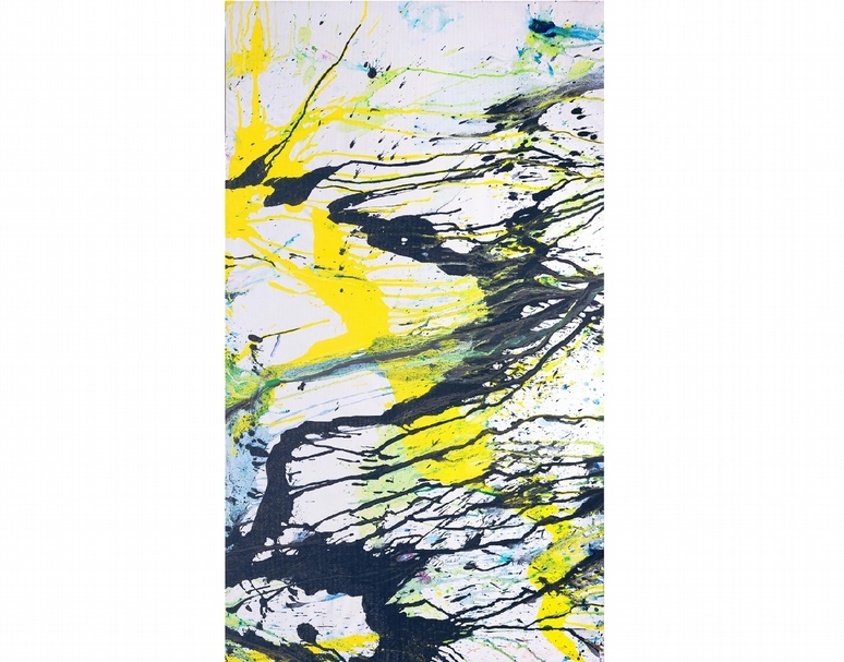 嶋本昭三（Shozo Shimamoto）《爆瓶》，丙烯塑化帆布，2003年作，估價： 180,000-480,000港元。（華藝香港提供）