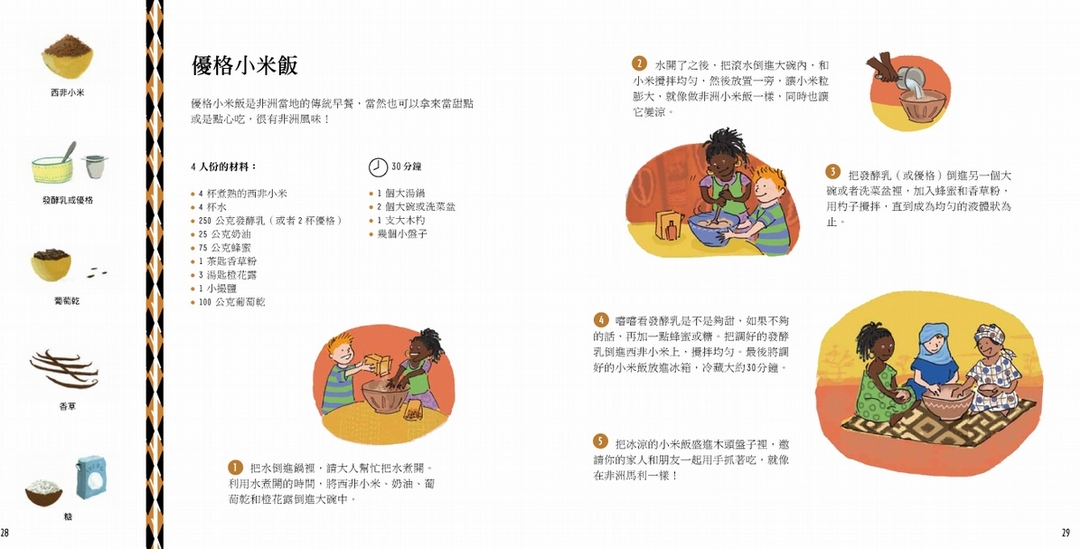 非洲馬利多民族市場─優格小米飯製作方法