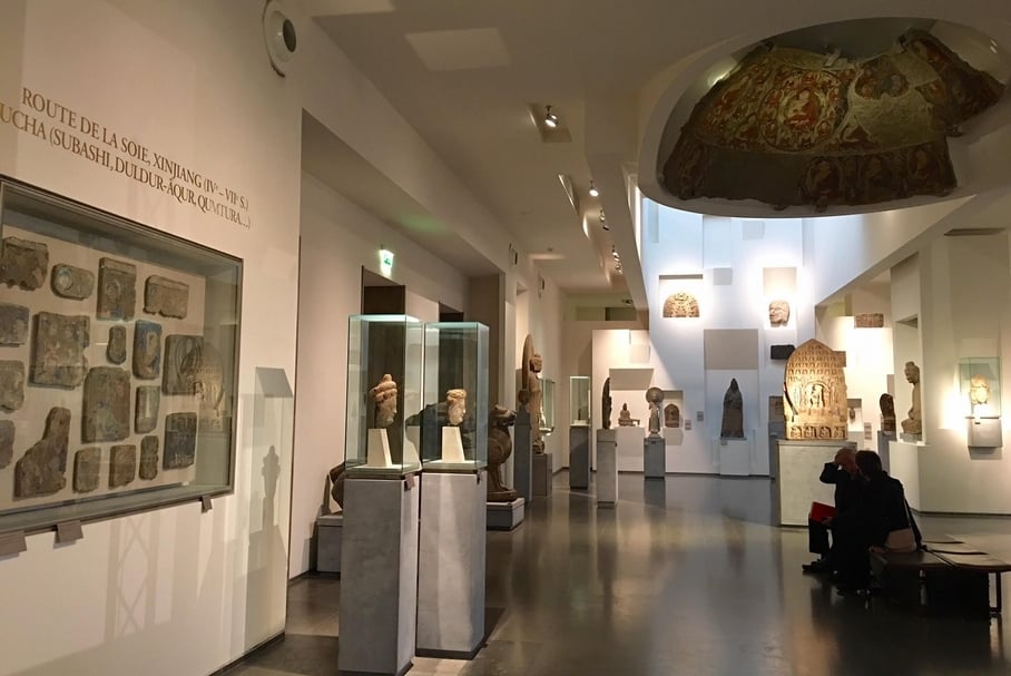 創立於1889年，法國國立吉美亞州藝術博物館有關絲路的展廳。（陸仲雁提供）