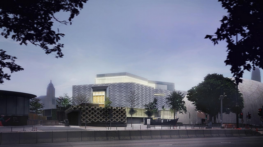 經過大型擴建和修繕工程,香港藝術館2018年11月以全新面貌開放予公眾參觀,圖為翻新後的香港藝術館外貌。(香港藝術館提供)
