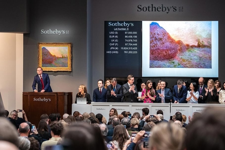 今年5月「紐約蘇富比印象派及現代藝術晚拍」現場。（© Sotheby’s）
