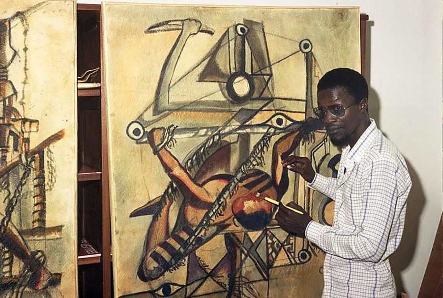 工作中的尤瑟夫．巴斯（Youssouf Bath）。（© https://live.staticflickr.com/6146/5926305770_55842c764d_b.jpg）