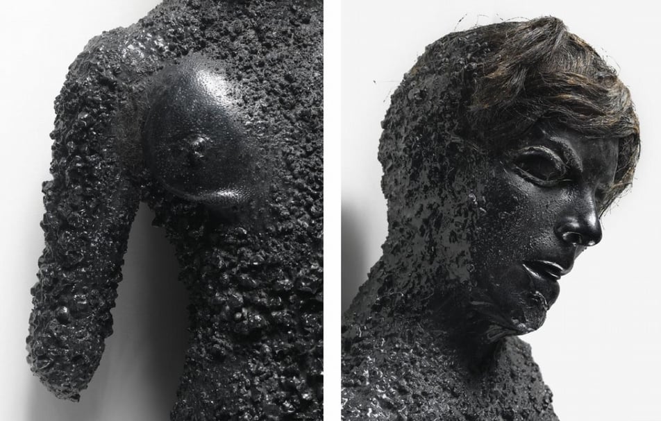 科林．塞爾夫（Colin Self）的《核災受害者（海灘女孩）》（The Nuclear Victim, Beach Girl）局部。（© IWM）