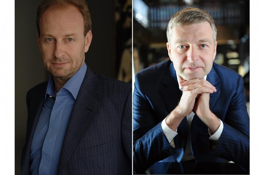左為伊夫．布維耶（Yves Bouvier），右為德米特里．雷波諾列夫（Dmitry Rybolovlev）。（©wikipedia）