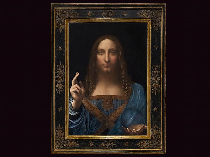 達文西（Leonardo da Vinci）《救世主》（Salvator Mundi）。（本刊資料室）