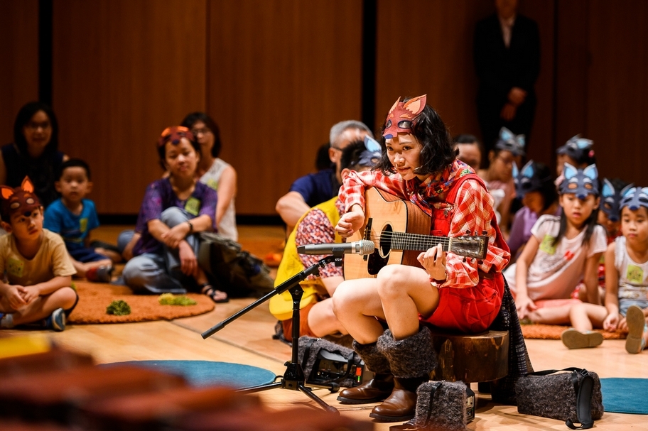 《這裡沒有大野狼》演出現場。（© 2019台北兒童藝術節）