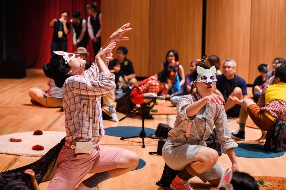 《這裡沒有大野狼》演出現場。（© 2019台北兒童藝術節）