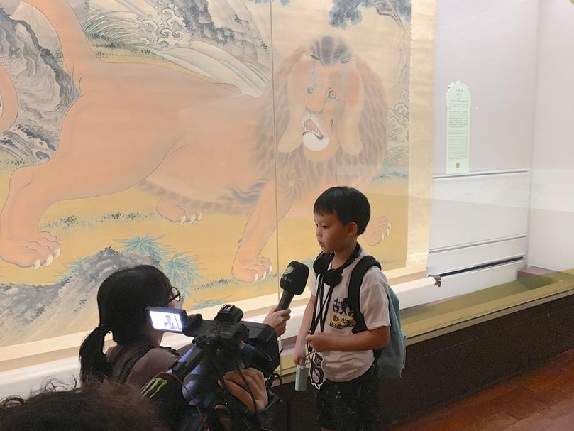 「故宮動物園特展」在新竹市立動物園、高雄壽山動物園及國立海洋生物博物館的支援下,策展團隊改變思維,為親子量身打造新的展覽型態。(攝影/張筠)