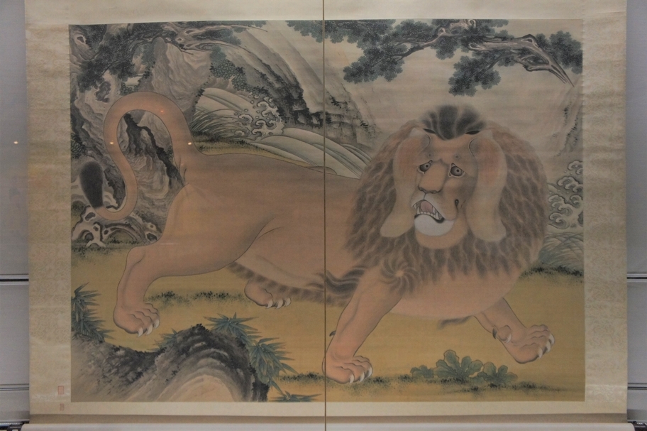 清 劉九德｜《畫狻猊》｜176.8238.5公分｜國立故宮博物院藏