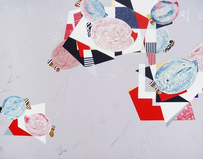 Yun Ok Rye《Cube in Remembrance-Arrirang》，Canvas on Acryic，91x117cm，2018。（羅丹藝境提供）