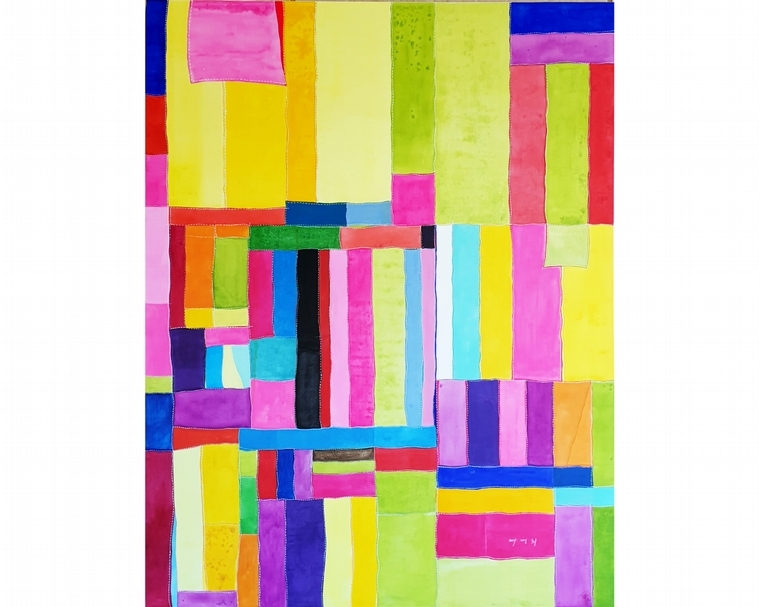 Bae kyung Hee《Myeong ju jogak bo》，Mixed media，116.8x91cm，2019。（羅丹藝境提供）