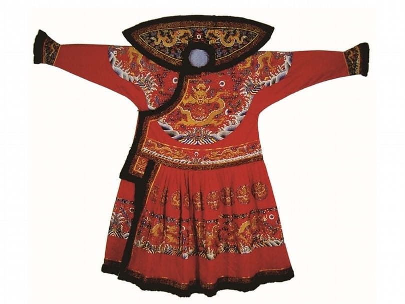 清帝祭日朝服，用於皇帝祭祀日壇。 （作者提供）