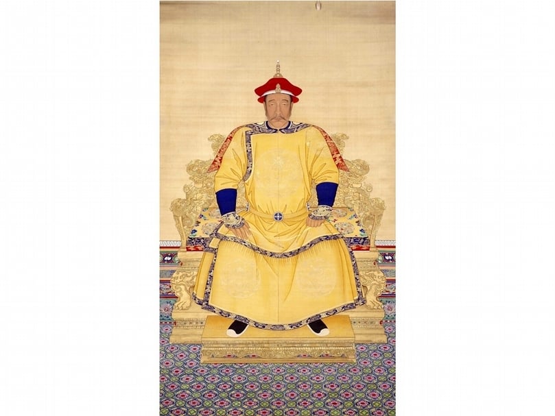 努爾哈赤朝服像。（Public domain）