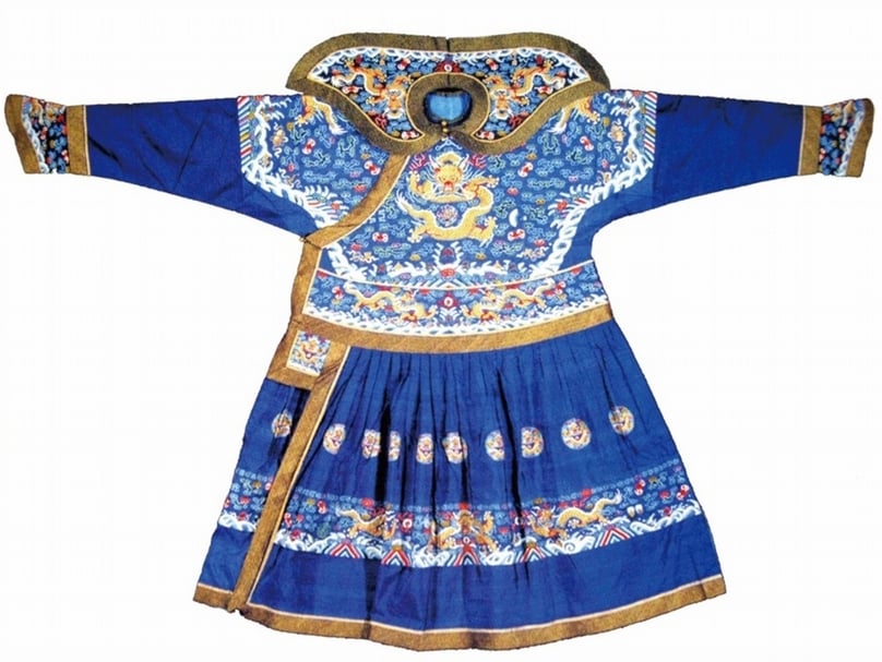 清帝祭天朝服，用於皇帝祭祀天壇。（作者提供）