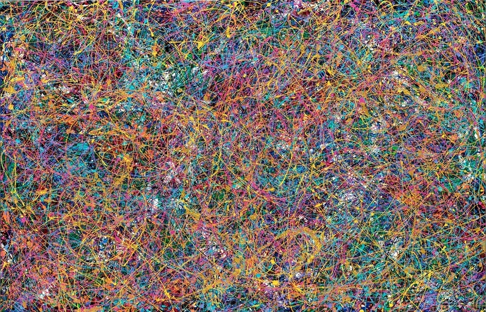 亞洲大學現代美術館展出 藝術家陳金龍作品 《天壇皇權聖能》。（©陳金龍）