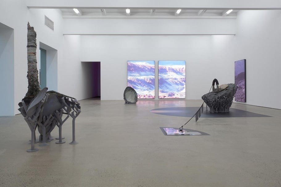 鐵木爾．斯琴（Timur Si-Qin）2018年的作品《東，南，西，北》（East,South,West,North）。（藝術家提供）