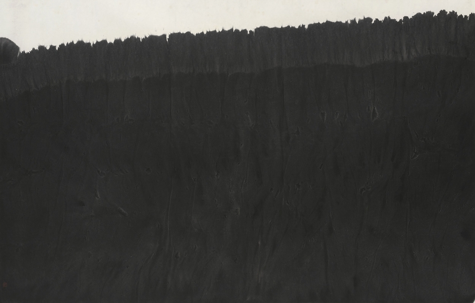 李安成，《無題山水》，水墨、紙本，116 x 184 cm， 2000s。（誠品畫廊提供）