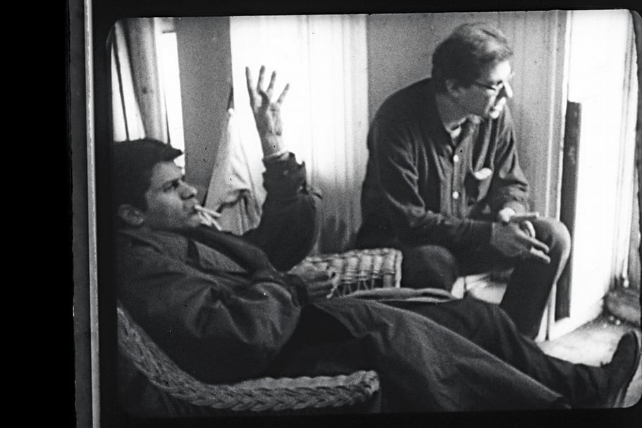 法蘭克和萊斯里（Robert Frank & Alfred Leslie），《摘我的雛菊》（Pull My Daisy），片長27分鐘，1959。（©Robert Frank ）